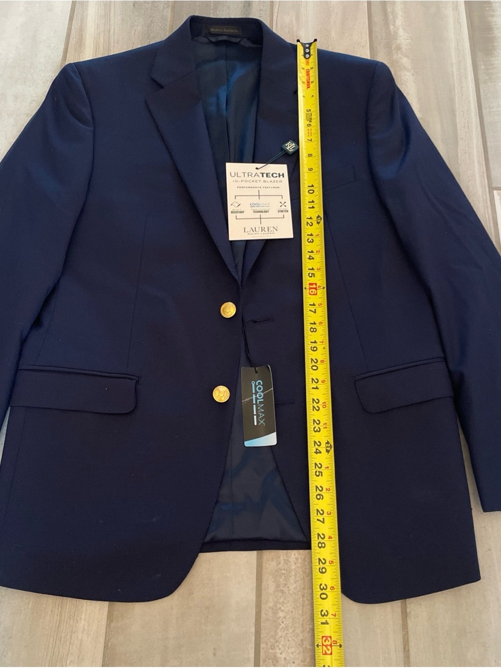 NWT Ralph Lauren Blazer 38R Navy Wool Blend 10 Pocket Old Money Heritage Preppy - Picture 6 of 15